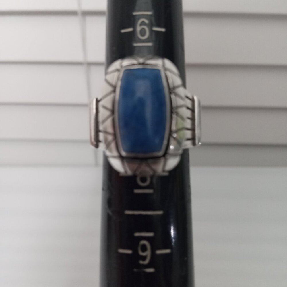 Sterling Silver Denim Blue Lapis stone rings.. NOT FOR SALE